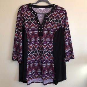 Notations 3/4 sleeve shirt